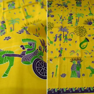 Batik Katun Motif Warna Kuning